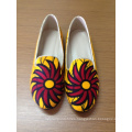 New African Printed Fabrics Fashion Flat Shoes (HCY02-721)